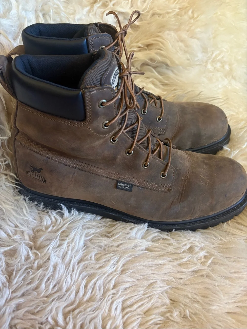 Irish Setter Brown Lace-Up Men's Work Boots